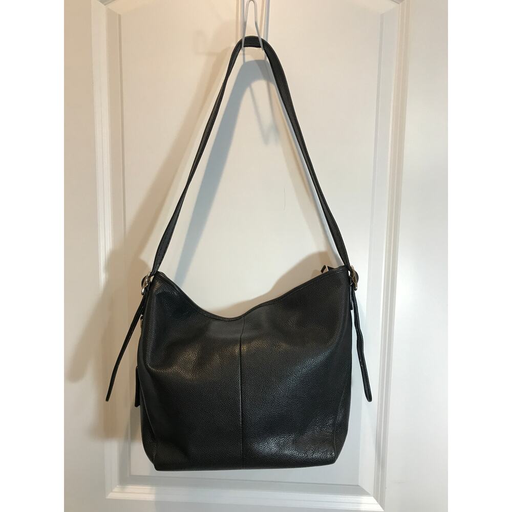 Coach Hobo Shoulder Bag in Black Pebbled Leather EUC - Picture 4 of 9
